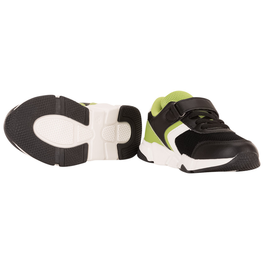 Baskets de sport avec lacets élastiques et velcro pour garçon 
