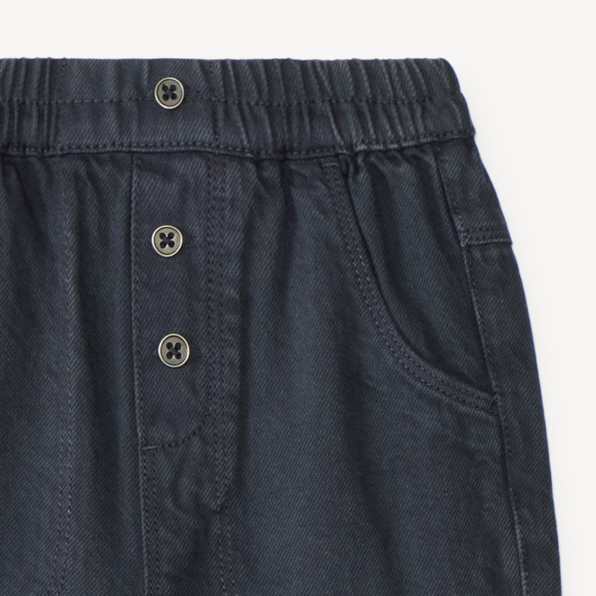 Pantalon bébé garçon coupe ballon uni 