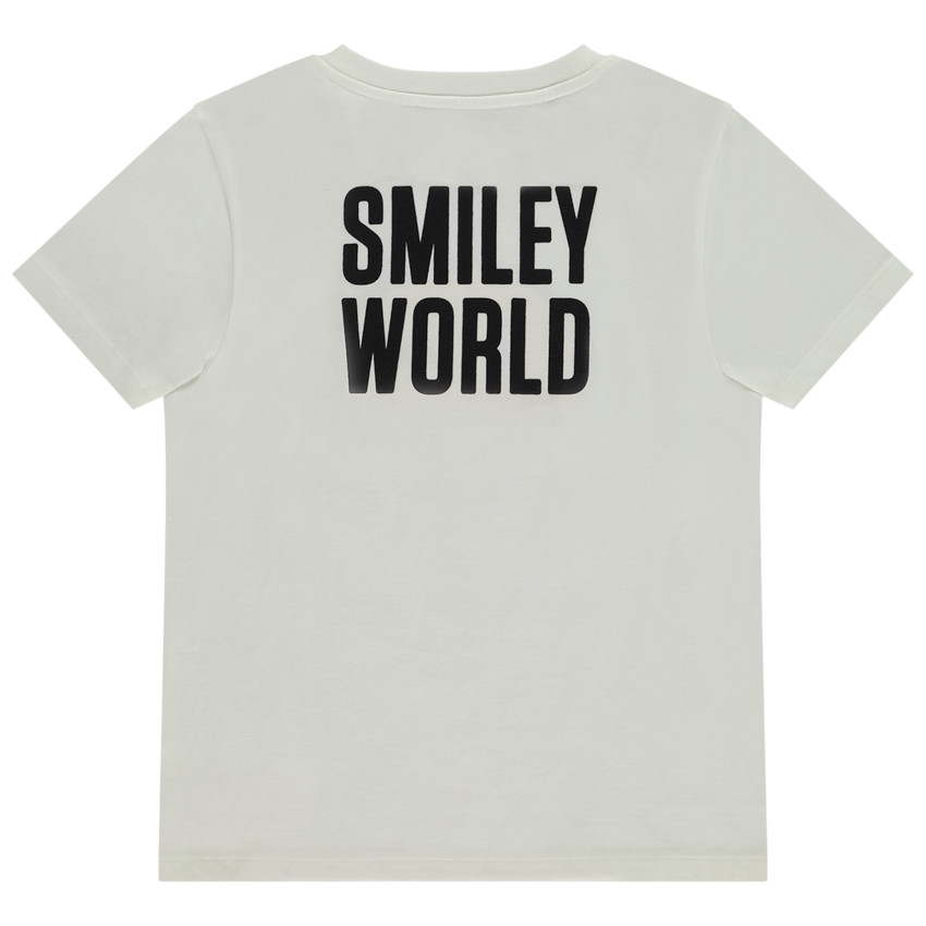 T-shirt manches courtes patch bouclettes SmileyWorld pour garçon 