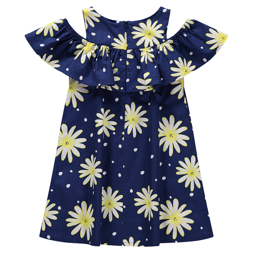 Robe à épaules ajourées avec fleurs imprimées all-over 