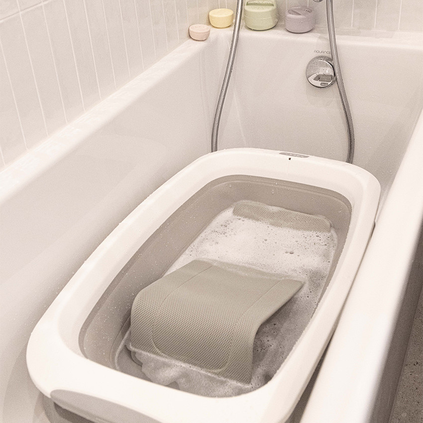 Transat de bain ergonomique Transatdo gris velours 