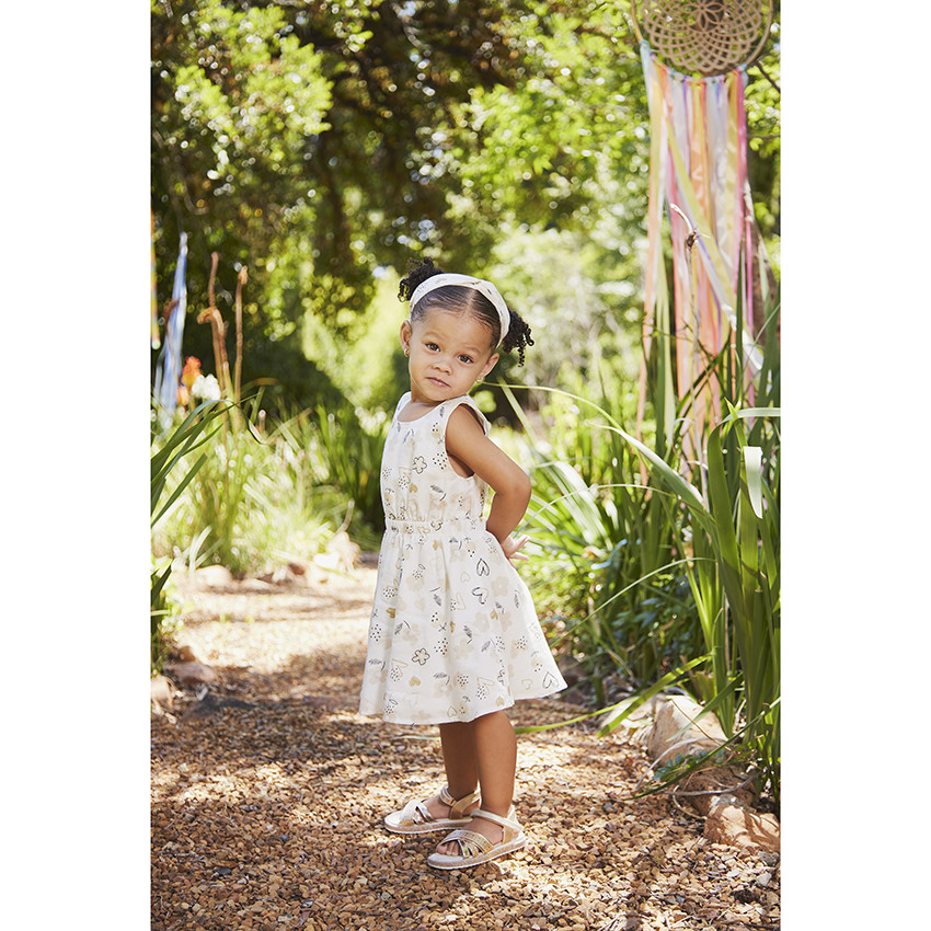Bandeau en coton imprimé fantaisie pour bébé fille 