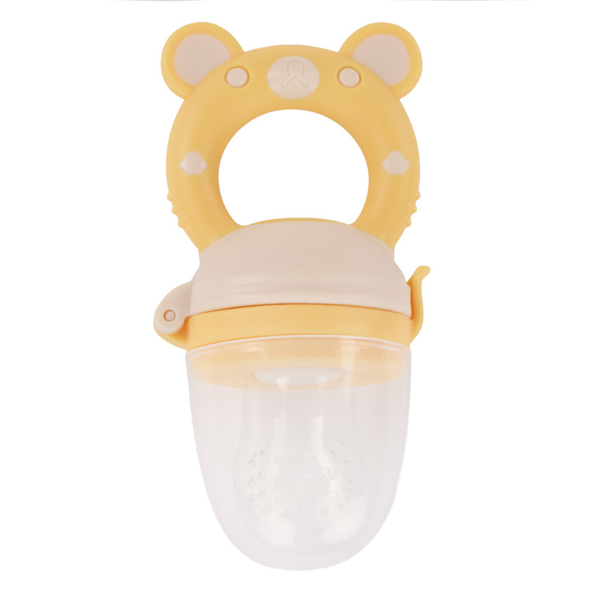 Grignoteur en silicone Miamix - Jaune