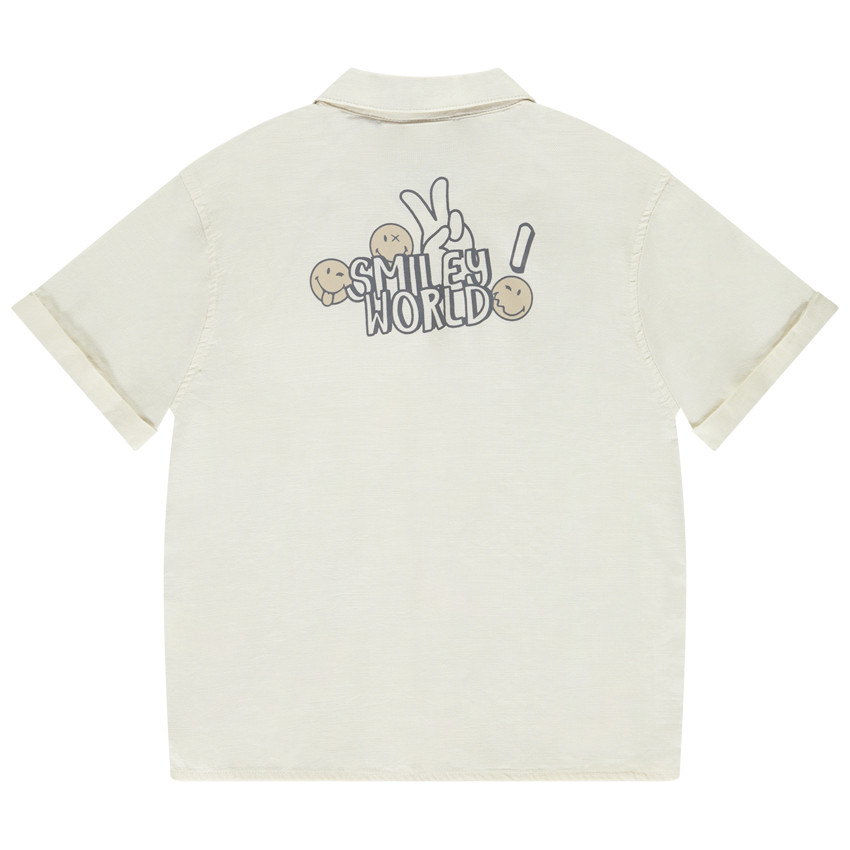 Chemise manches courtes SmileyWorld pour garçon 