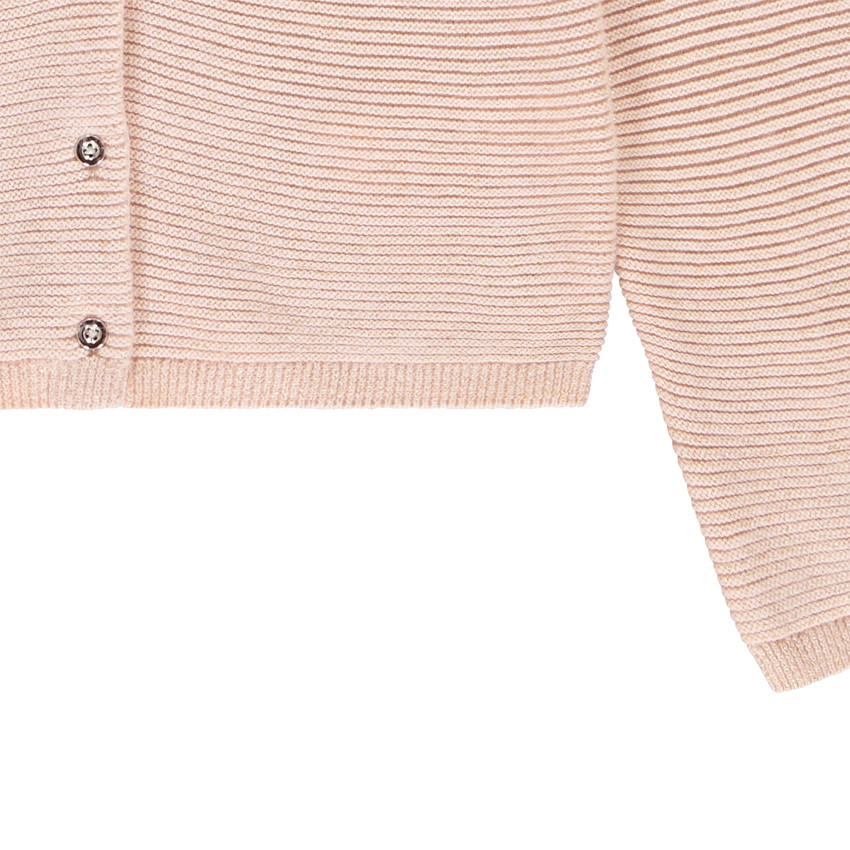 Gilet en tricot fantaisie avec lurex pour fille 