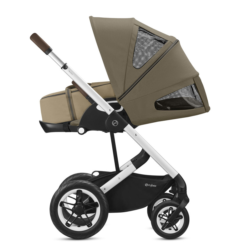 Poussette Talos S Lux châssis silver - Classic Beige 