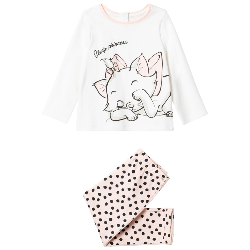 Pyjama motif Marie des Aristochats Disney et pois 