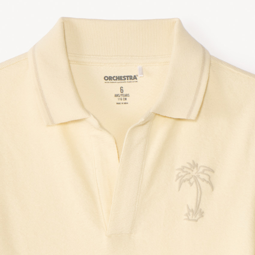 Polo manches courtes motifs fantaisie pour garçon 