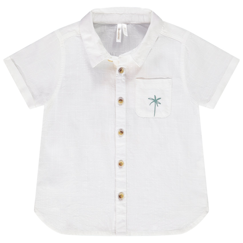 Chemise manches courtes prints fantaisie pour bébé garçon 