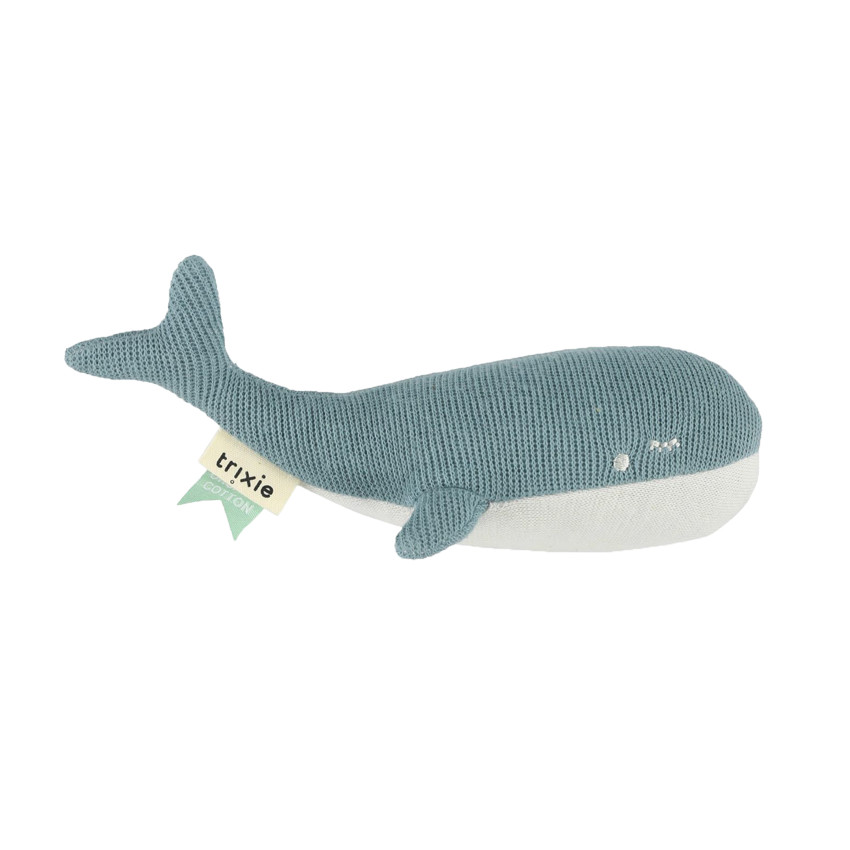 Hochet allongé - Baleine Main Hochet allongé - Baleine