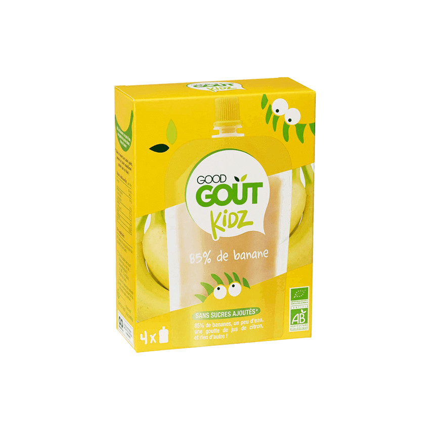 Gourde à la banane pour enfant - 4 x 90g 