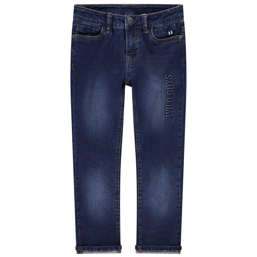 Jean skinny en denim message embossed pour garçon 