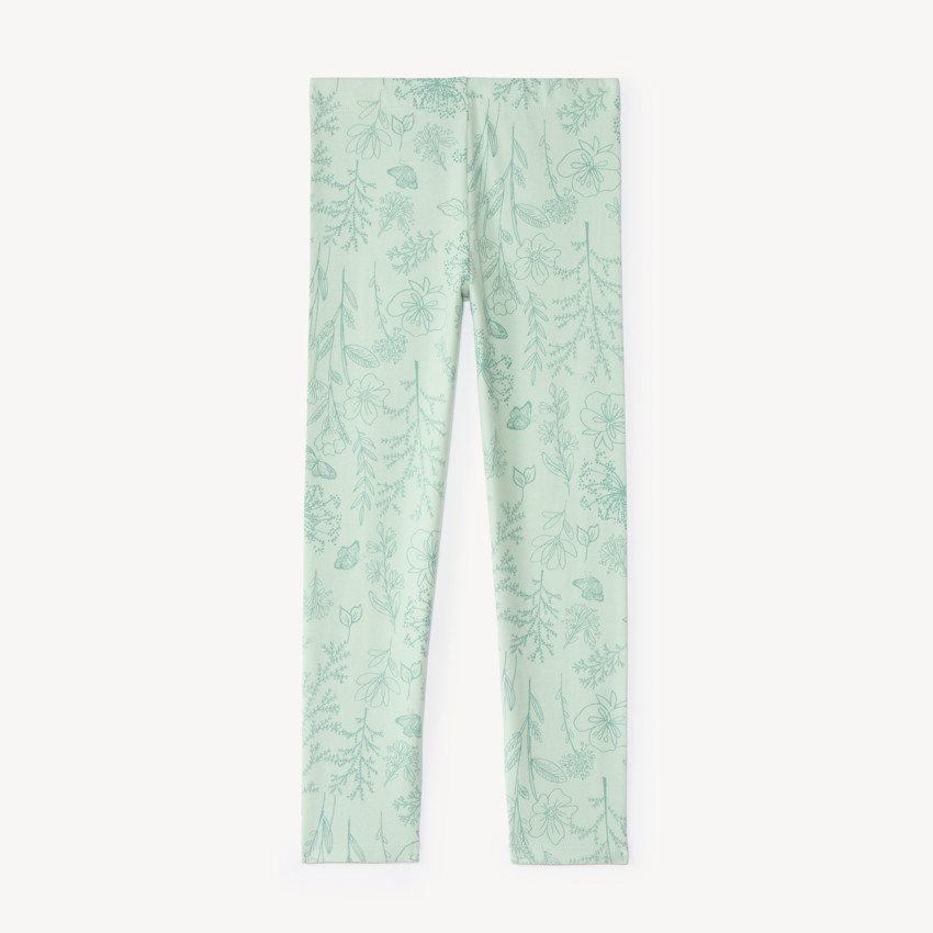 Legging fille imprimé fleurs 