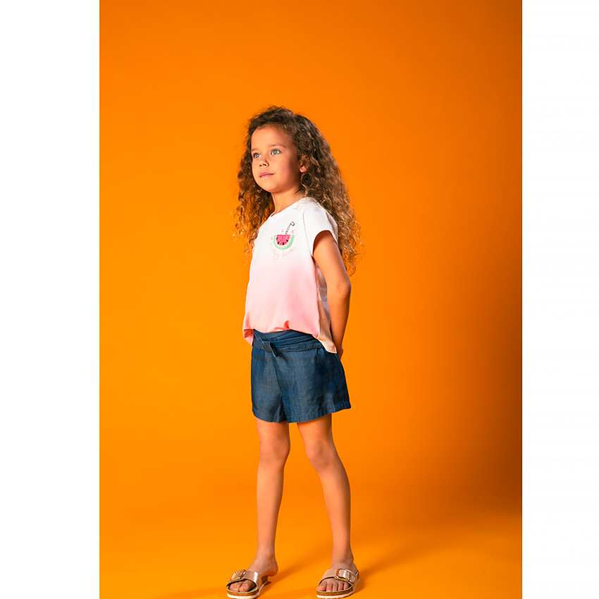 Short en lyocell à effet noué devant 