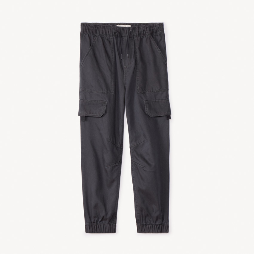 Pantalon jogger en twill uni pour garçon 
