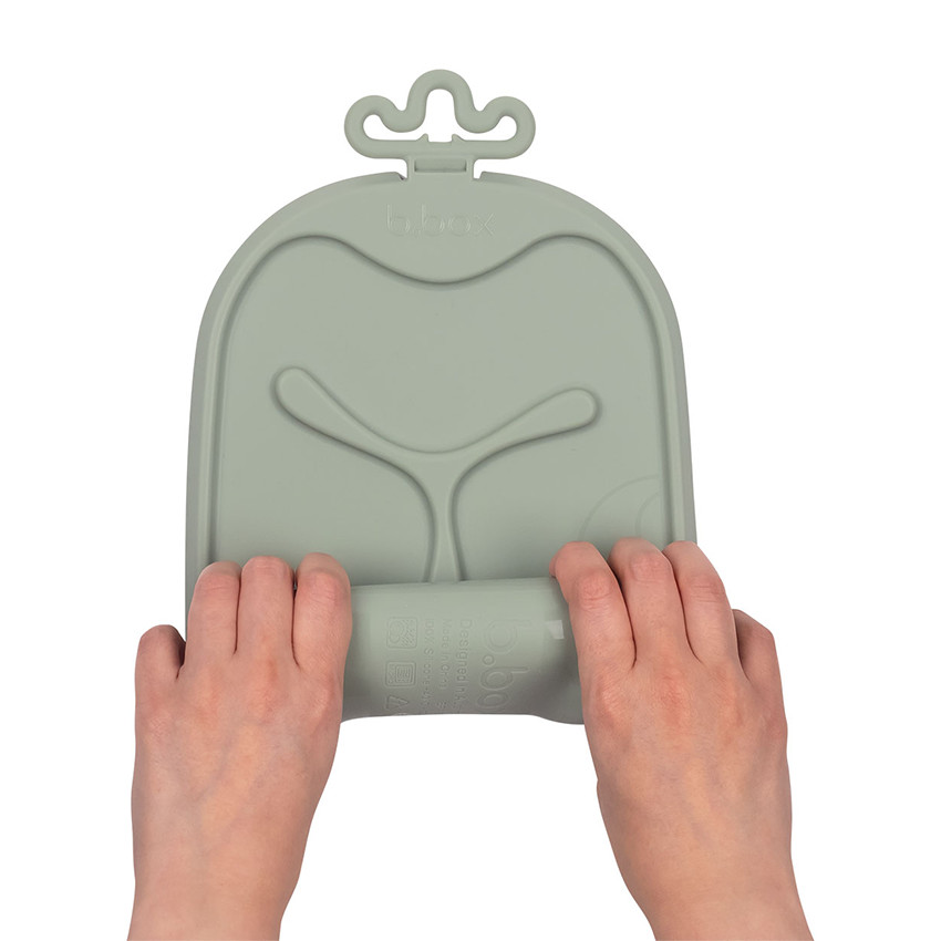 Tapis repas Roll & Go assiette-bol-cuillère Vert Sauge 