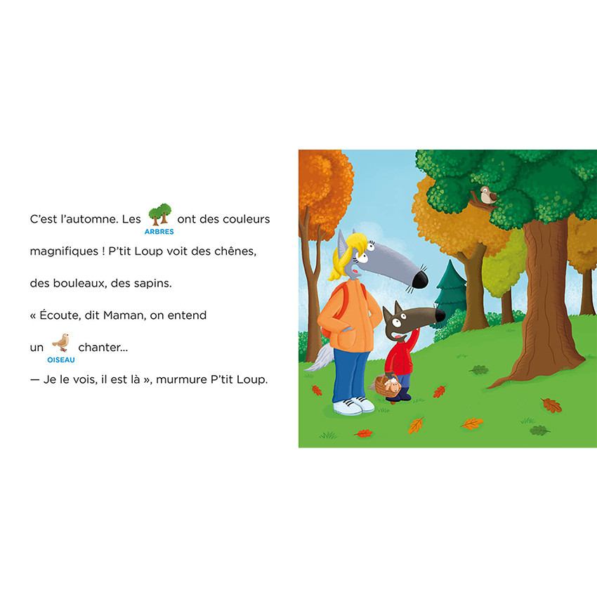 Livre "P'tit Loup se balade en forêt" 