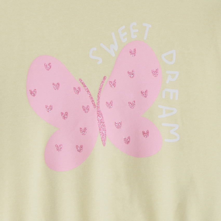 Sweat molleton oversize printé pour bébé fille 