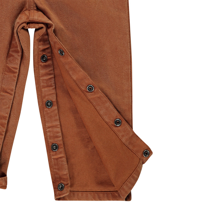 Salopette longue en twill doublé pour bébé garçon 