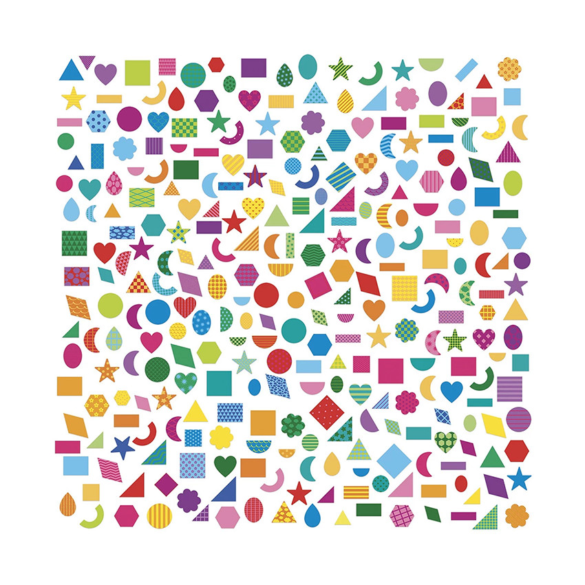 Pochette de 300 gommettes Formes Géométriques 