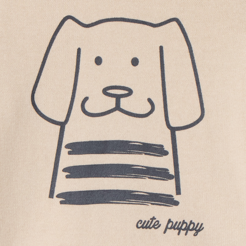 Pull uni en tricot avec print chien pour bébé garçon 