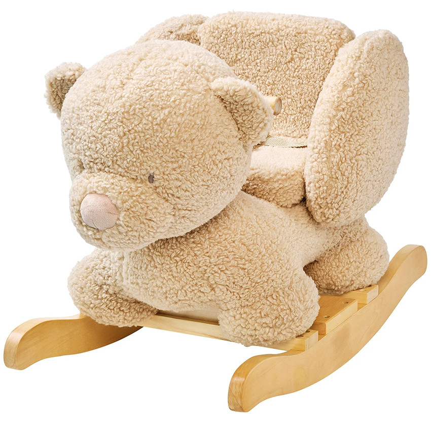 Animal à bascule - Teddy ours - Beige - 59 cm 