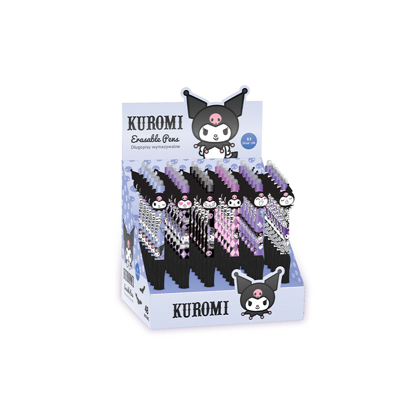 Stylo effaçable rétractable Kuromi Hello Kitty et ses amis (modèle aléatoire) 