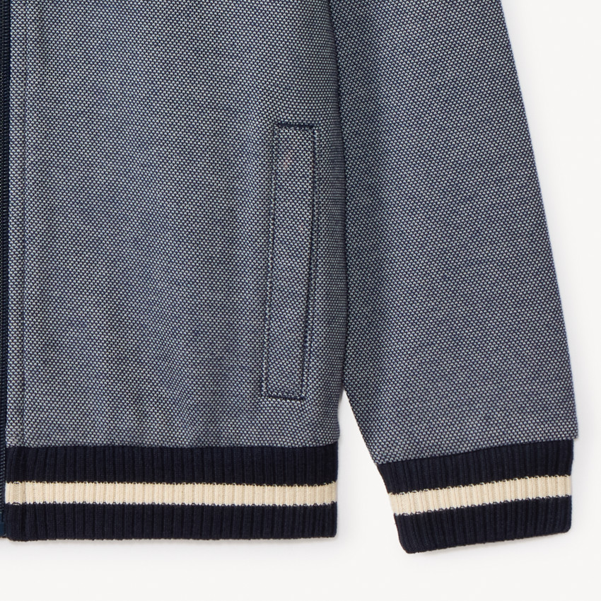 Gilet col teddy en piqué pour garçon 