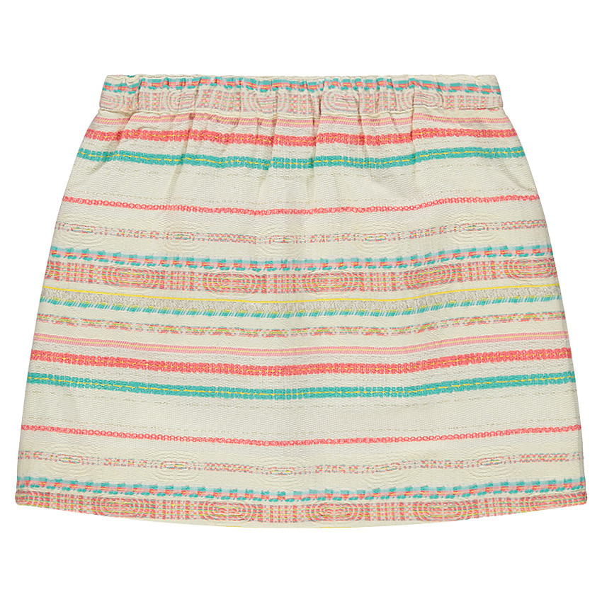 Junior - Jupe en jacquard imprimé ethnique 