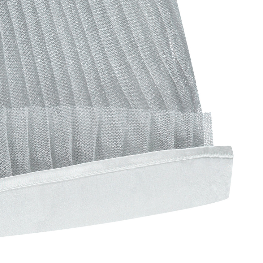 Jupe plissée en tulle pailleté 