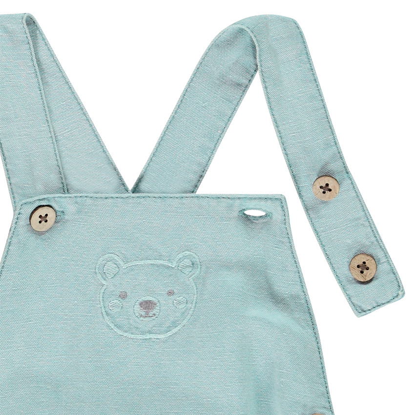Ensemble 2 pièces salopette et t-shirt pour bébé garçon 