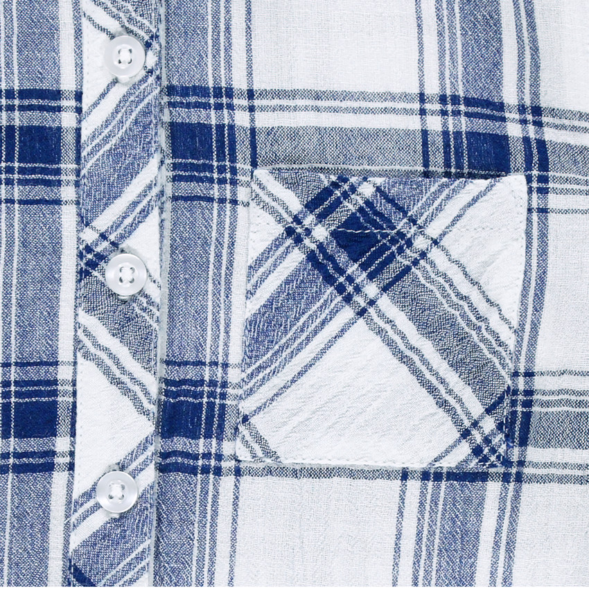 Junior - Chemise à carreaux oversize à nouer devant 