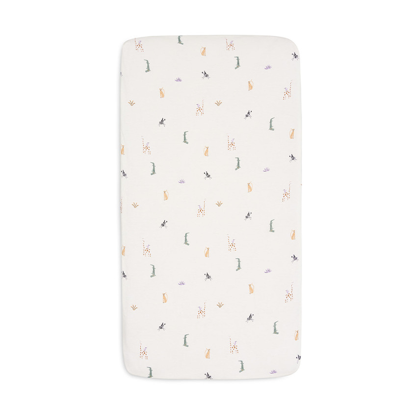 Drap housse en jersey 60 x 120 cm Jungle Jambo 