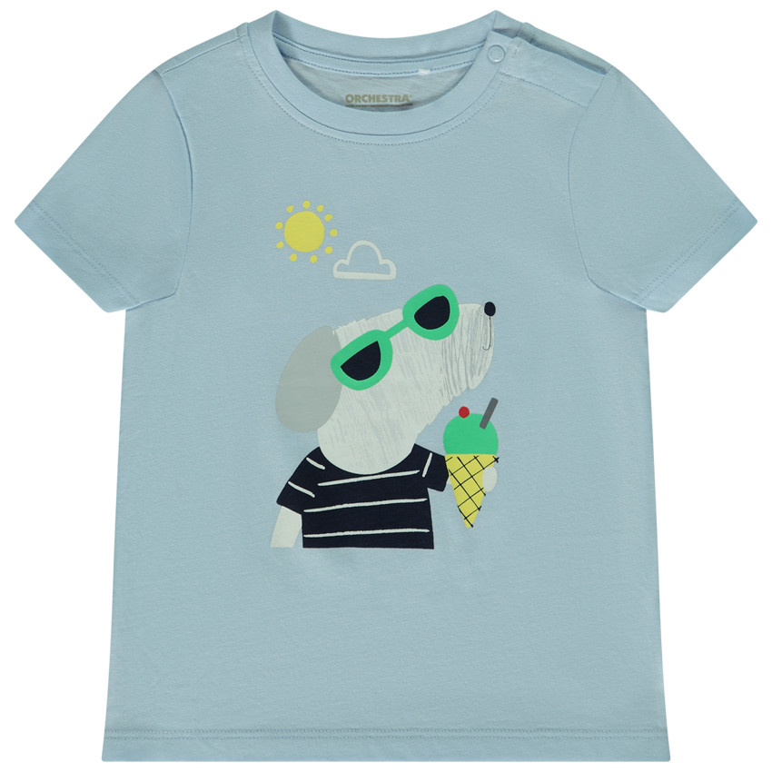 T-shirt manches courtes print fantaisie pour bébé garçon 