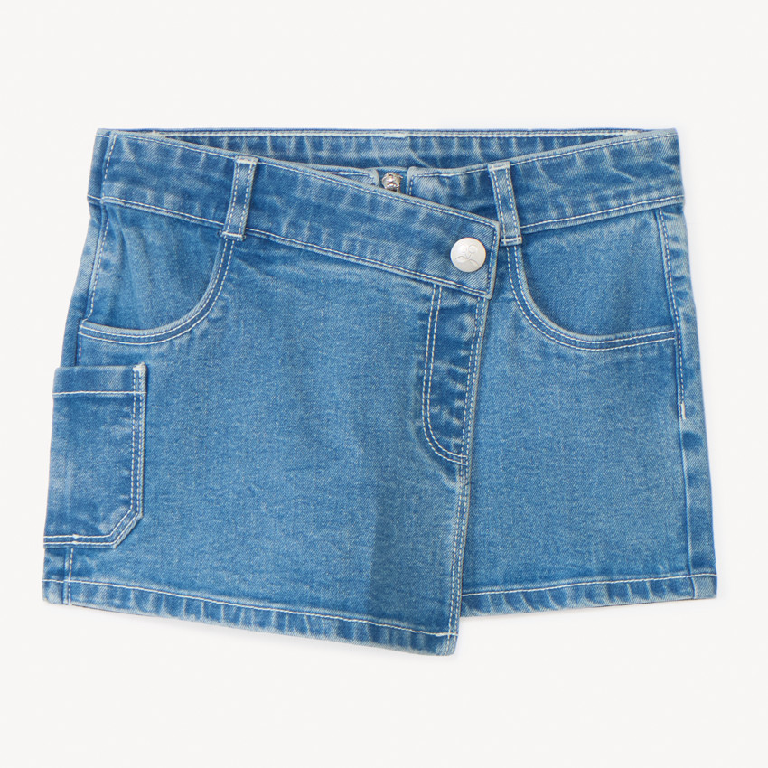 Jupe short en jean pour fille