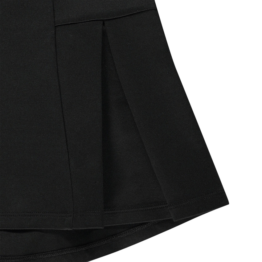 Jupe trapèze noire unie  