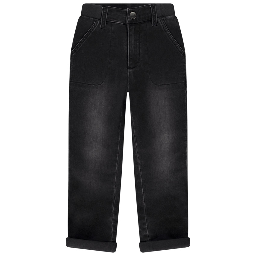 Jean droit avec doublure en jersey pour garçon