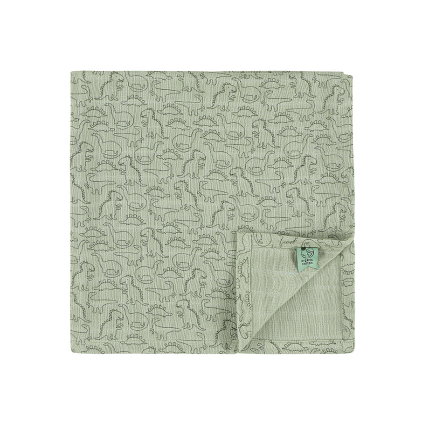 Langes tétra mousseline 55x55cm Daring Dino 3pcs 