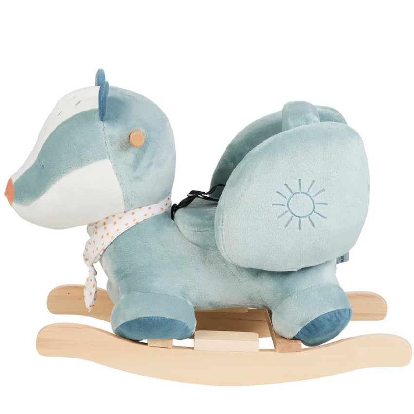 Animal à bascule - Blaireau Felix - Bleu poudré 