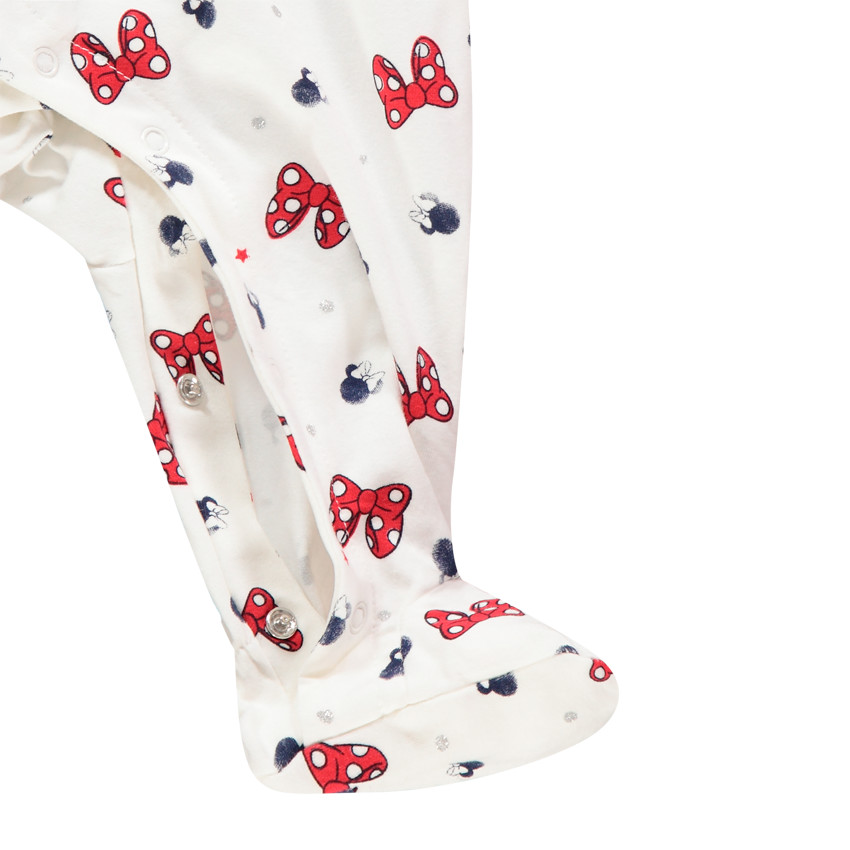 Dors-bien en jersey imprimé noeuds Minnie Disney pour bébé fille 