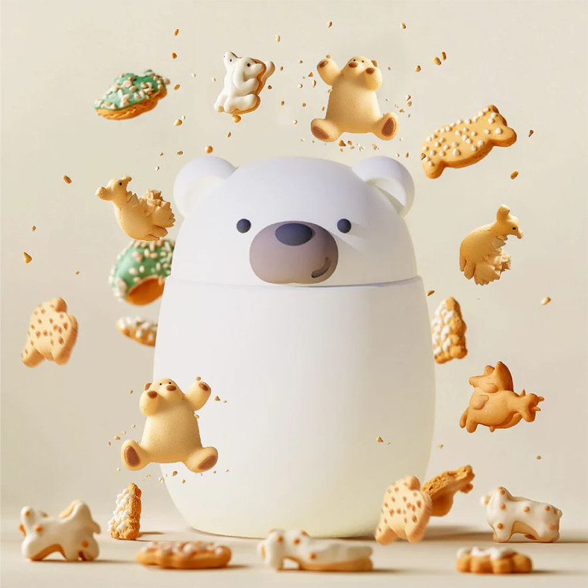 Lunchbox foodie Ours blanc 600 ml 