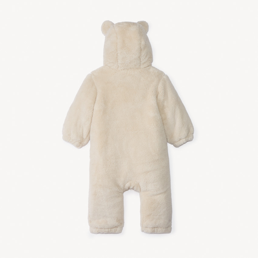 Combi-pilote en sherpa Ourson pour bébé avec finitions différentes selon l'âge 
