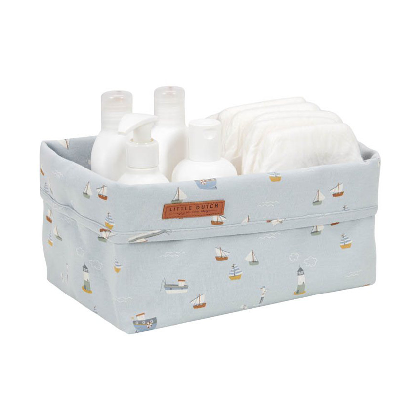 Grand panier de rangement Sailors Bay blue 