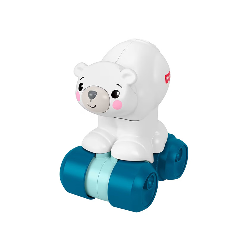 Fisher Price - Ours polaire à poursuivre Press'N'Go blanc - Blanc