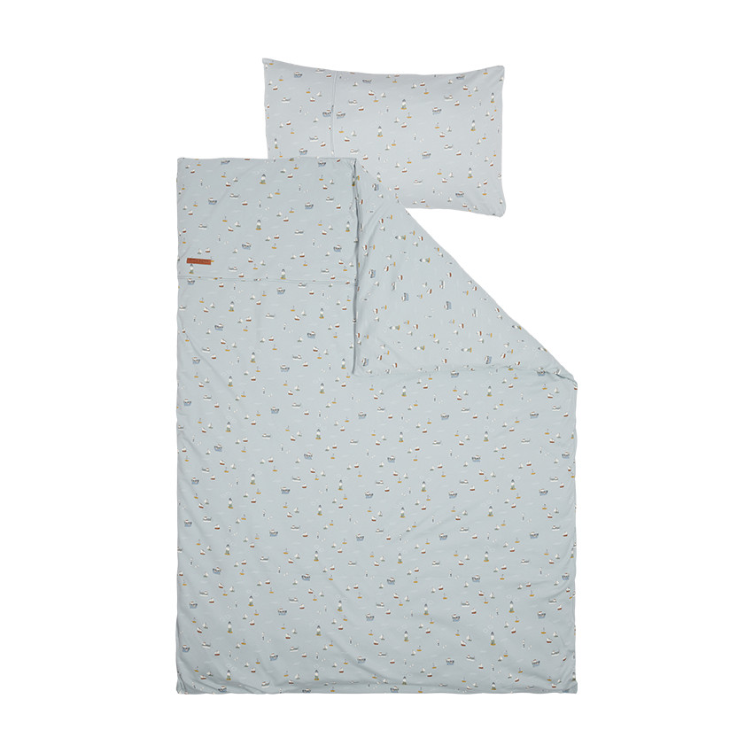 Parure de lit bébé 100 x 140 cm Sailors Bay blue 