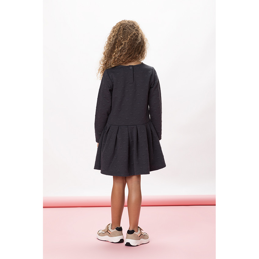 Robe manches longues en jaquard pour fille  