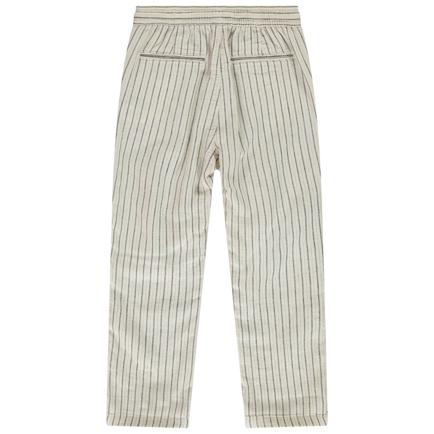 Pantalon rayé à taille élastiquée pour garçon 