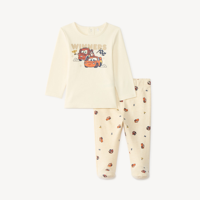 Set pyjama long bébé garçon Flash McQueen Disney-Pixar (finitions différentes selon l'âge) 