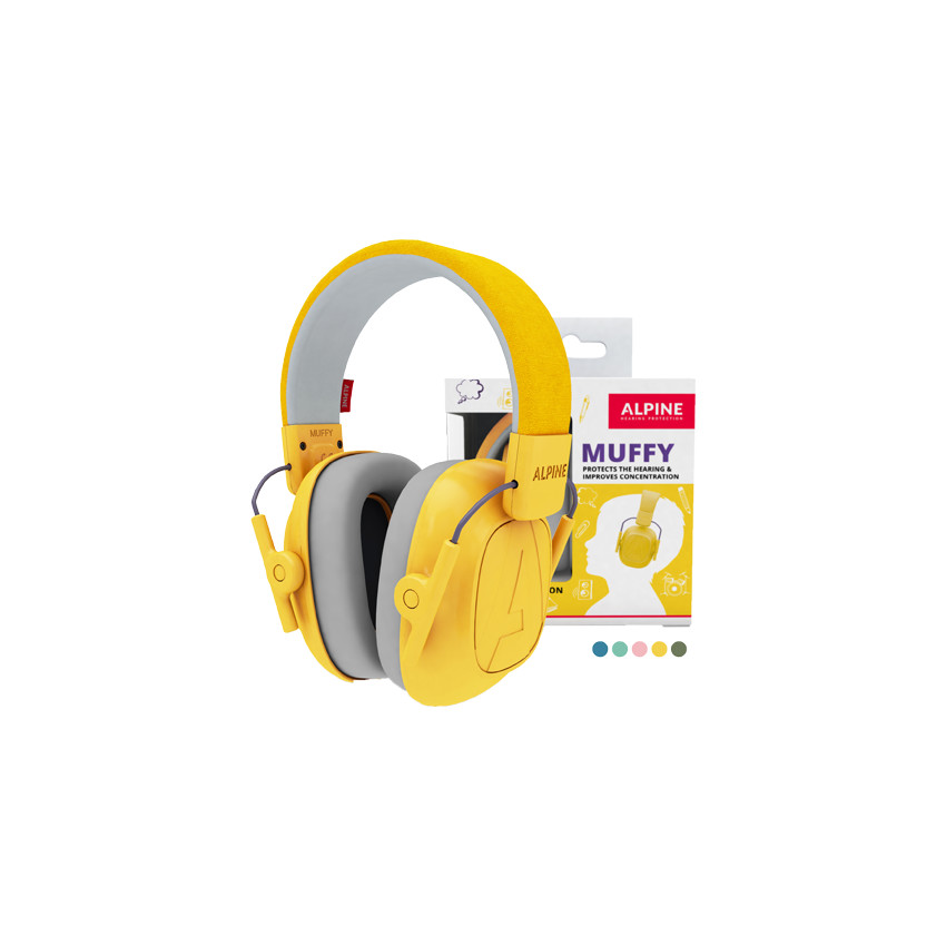 Casque anti-bruit pour enfant Muffy - Jaune 
