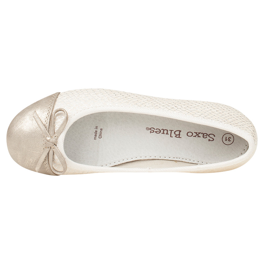 Ballerine effet croco avec noeud 